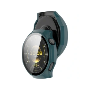 Etui ze szkłem do zegarka Bizon Case+Glass Watch do Huawei Watch GT6 Pro 46mm zielone