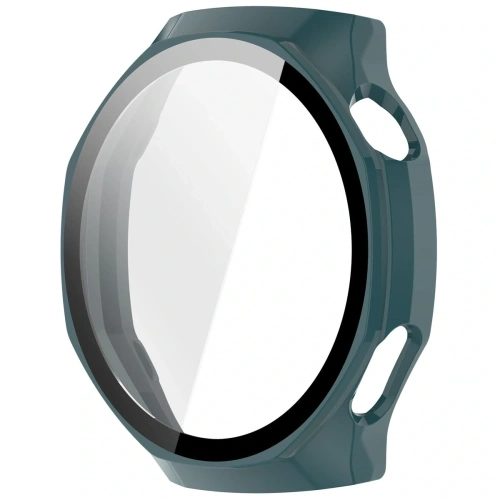 Etui ze szkłem do zegarka Bizon Case+Glass Watch do Huawei Watch GT6 Pro 46mm zielone