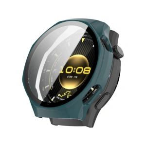 Etui ze szkłem do zegarka Bizon Case+Glass Watch do Huawei Watch GT6 Pro 46mm zielone