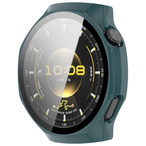 Etui ze szkłem do zegarka Bizon Case+Glass Watch do Huawei Watch GT6 Pro 46mm zielone