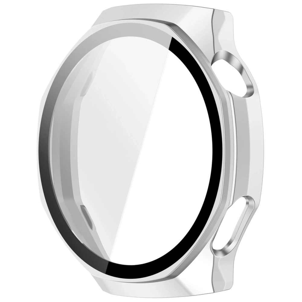 Etui ze szkłem do zegarka Bizon Case+Glass Watch do Huawei Watch GT6 Pro 46mm matowe srebrne