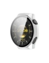 Etui ze szkłem do zegarka Bizon Case+Glass Watch do Huawei Watch GT6 Pro 46mm matowe srebrne