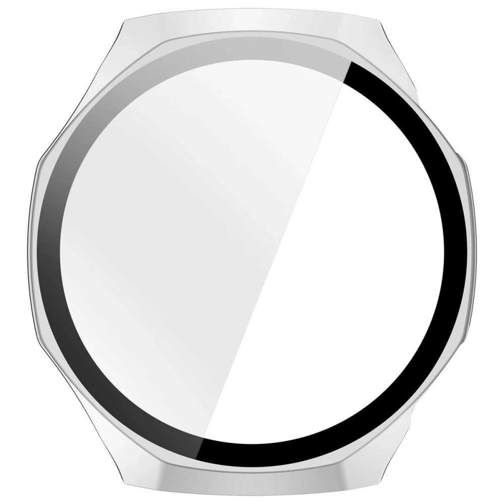 Etui ze szkłem do zegarka Bizon Case+Glass Watch do Huawei Watch GT6 Pro 46mm matowe srebrne