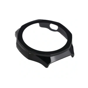 Etui ze szkłem do zegarka Bizon Case+Glass Watch do Huawei Watch GT6 Pro 46mm czarne