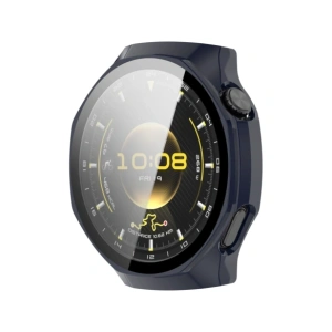 Etui ze szkłem do zegarka Bizon Case+Glass Watch do Huawei Watch GT6 Pro 46mm niebieskie