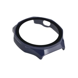 Etui ze szkłem do zegarka Bizon Case+Glass Watch do Huawei Watch GT6 Pro 46mm niebieskie