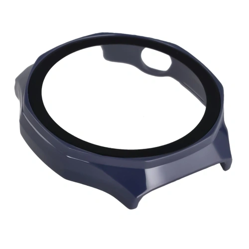 Etui ze szkłem do zegarka Bizon Case+Glass Watch do Huawei Watch GT6 Pro 46mm niebieskie