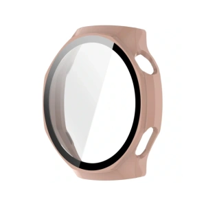 Etui ze szkłem do zegarka Bizon Case+Glass Watch do Huawei Watch GT6 Pro 46mm różowe