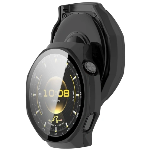 Etui ze szkłem do zegarka Bizon Case+Glass Watch do Huawei Watch GT6 Pro 46mm matowe czarne