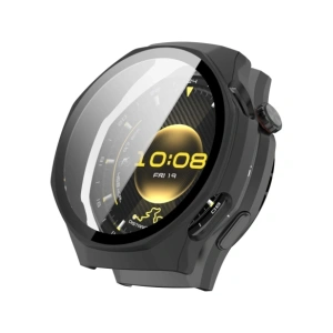 Etui ze szkłem do zegarka Bizon Case+Glass Watch do Huawei Watch GT6 Pro 46mm matowe czarne