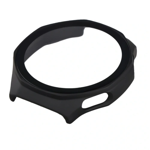 Etui ze szkłem do zegarka Bizon Case+Glass Watch do Huawei Watch GT6 Pro 46mm matowe czarne