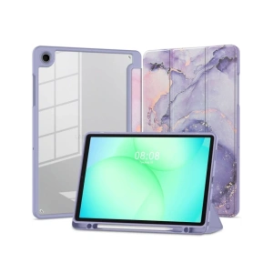 Etui Tech-Protect Smartcase Pen Hybrid do Samsung Galaxy Tab A9+ Plus / A11+ Plus 11.0 X210 / X215 / X216 / X230 / X235 / X236 Violet Marble