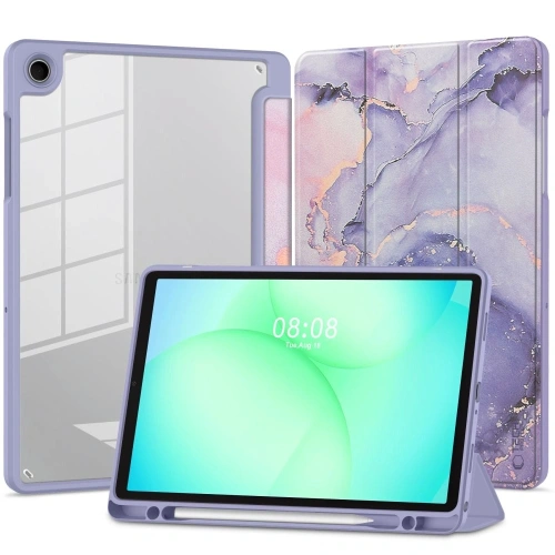 Etui Tech-Protect Smartcase Pen Hybrid do Samsung Galaxy Tab A9+ Plus / A11+ Plus 11.0 X210 / X215 / X216 / X230 / X235 / X236 Violet Marble
