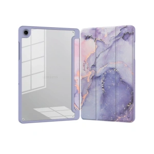 Etui Tech-Protect Smartcase Pen Hybrid do Samsung Galaxy Tab A9+ Plus / A11+ Plus 11.0 X210 / X215 / X216 / X230 / X235 / X236 Violet Marble