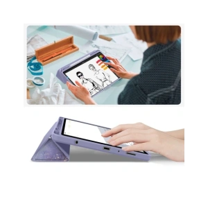 Etui Tech-Protect Smartcase Pen Hybrid do Samsung Galaxy Tab A9+ Plus / A11+ Plus 11.0 X210 / X215 / X216 / X230 / X235 / X236 Violet Marble