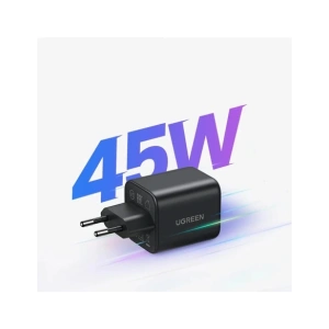 Ładowarka sieciowa Ugreen Nexode N Series X525 45W GaN USB-A, USB-C czarna