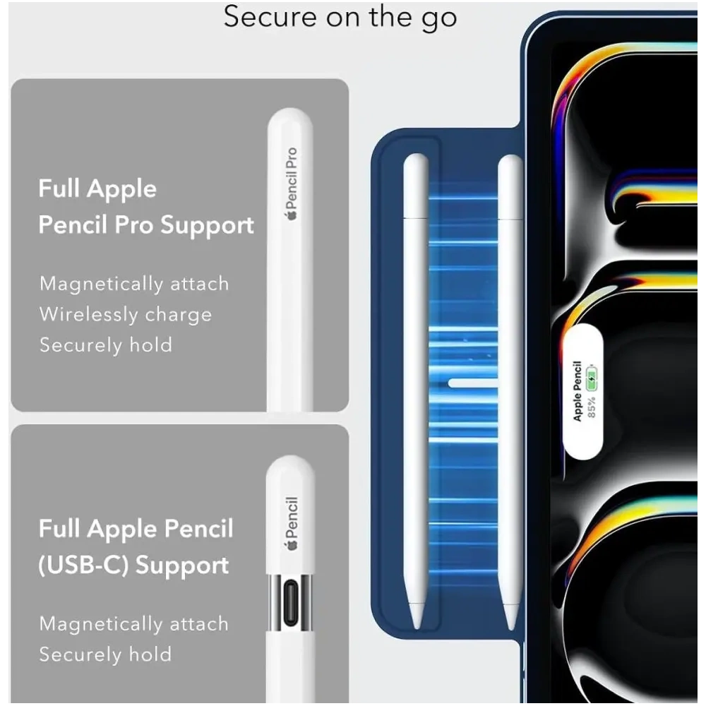 Etui ESR Rebound Magnetic do Apple iPad Pro 13” 2024/2025 Navy Blue