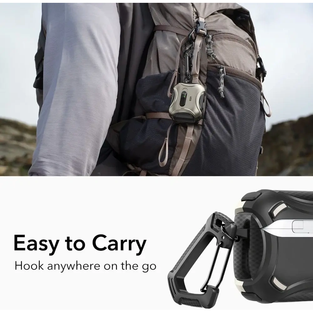 Etui ESR Cyber FlickLock HaloLock MagSafe do Apple AirPods Pro 3 Titanium