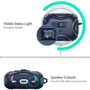 Etui ESR Cyber FlickLock HaloLock MagSafe do Apple AirPods Pro 3 Blue