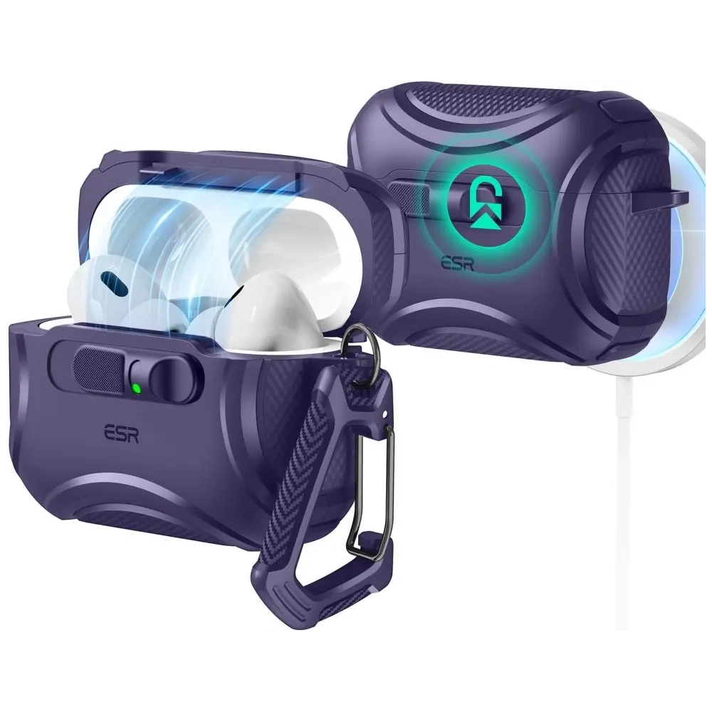 Etui ESR Cyber FlickLock HaloLock MagSafe do Apple AirPods Pro 3 Purple