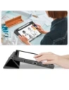 Etui Tech-Protect SmartCase Pen Canvas do Samsung Galaxy Tab A9 / A11 8.7 X110 / X115 / X133 / X135 Charcoal Grey