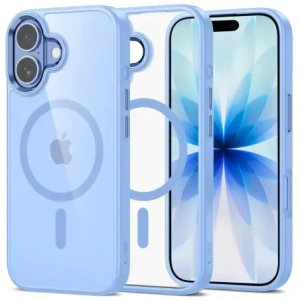 Etui Tech-Protect MagMat MagSafe do Apple iPhone 17 Mist Blue/clear