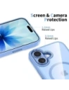 Etui Tech-Protect MagMat MagSafe do Apple iPhone 17 Mist Blue/clear