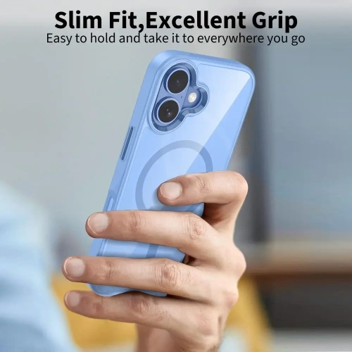 Etui Tech-Protect MagMat MagSafe do Apple iPhone 17 Mist Blue/clear