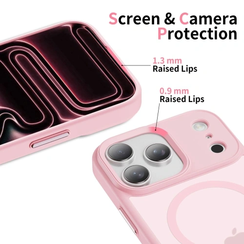 Etui Tech-Protect MagMat MagSafe do Apple iPhone 17 Pro Max Matte Pink