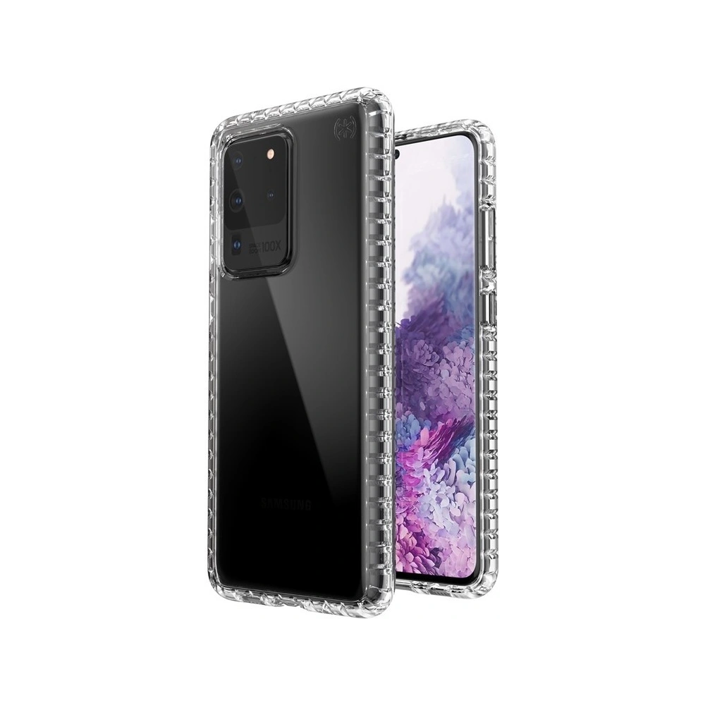 Hurtownia GSM - Etui Speck Presidio Perfect-Clear with Impact Geometry Samsung Galaxy S20 Ultra z powłoką MICROBAN Clear - SPK061CLR - {ean13} - Hurt