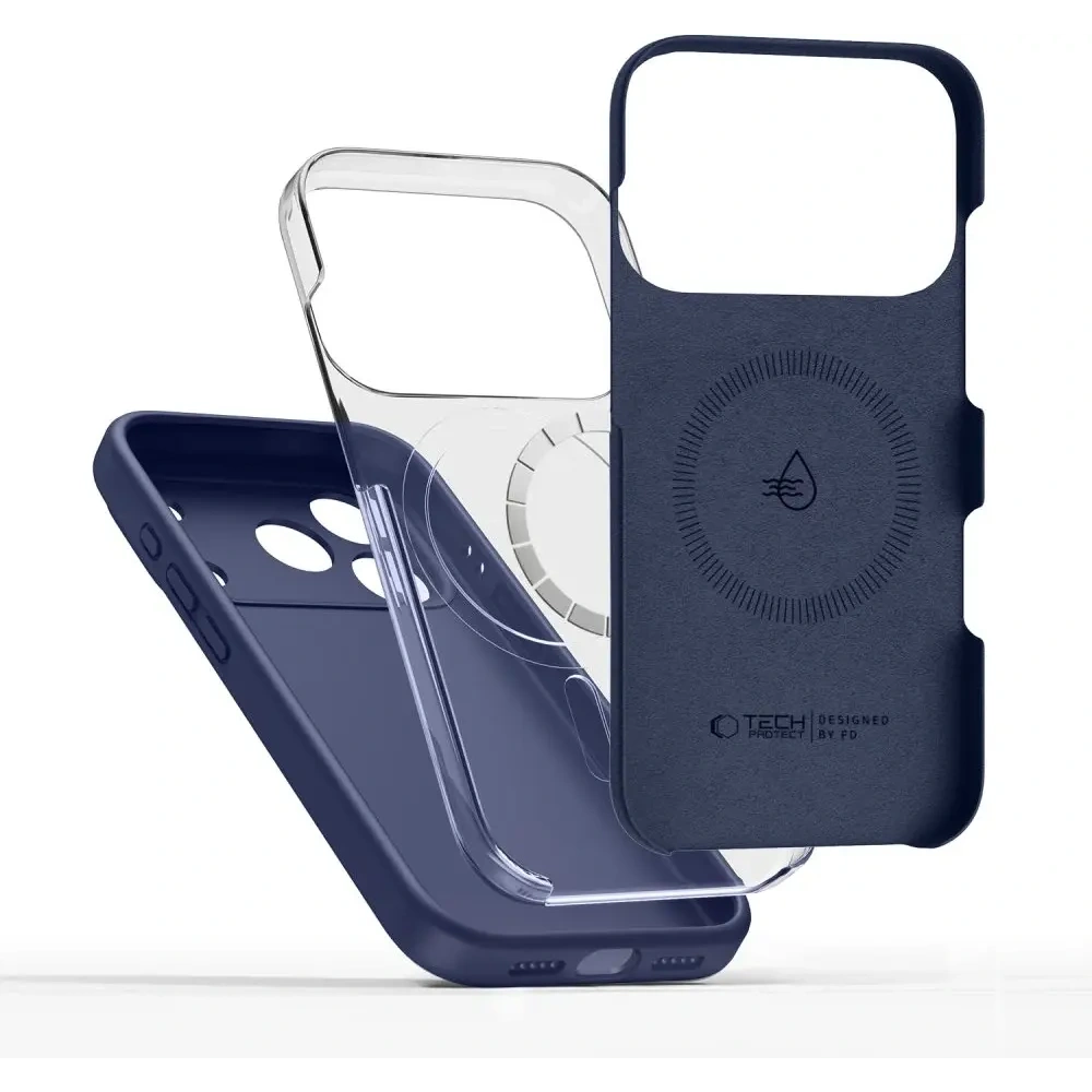 Etui Tech-Protect Silicone MagSafe do Apple iPhone 17 Pro Max Deep Blue