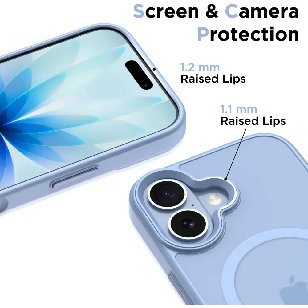 Etui Tech-Protect MagMat MagSafe do Apple iPhone 17 Matte Mist Blue