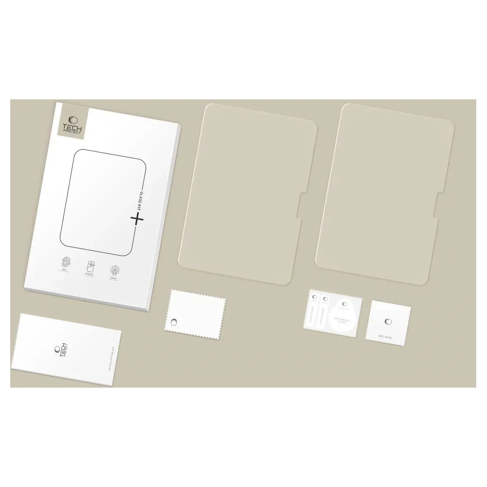 Szkło hartowane Tech-Protect Glass Fit+ do Apple iPad Pro 11” 2024/2025 Clear [2 PACK]