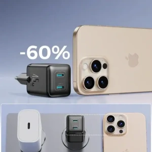 Ładowarka sieciowa Joyroom JR-TCG17 45W 2xUSB-C czarna