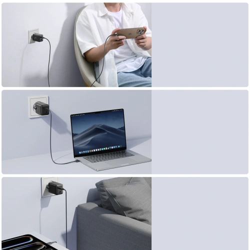 Ładowarka sieciowa Joyroom JR-TCG17 45W 2xUSB-C czarna