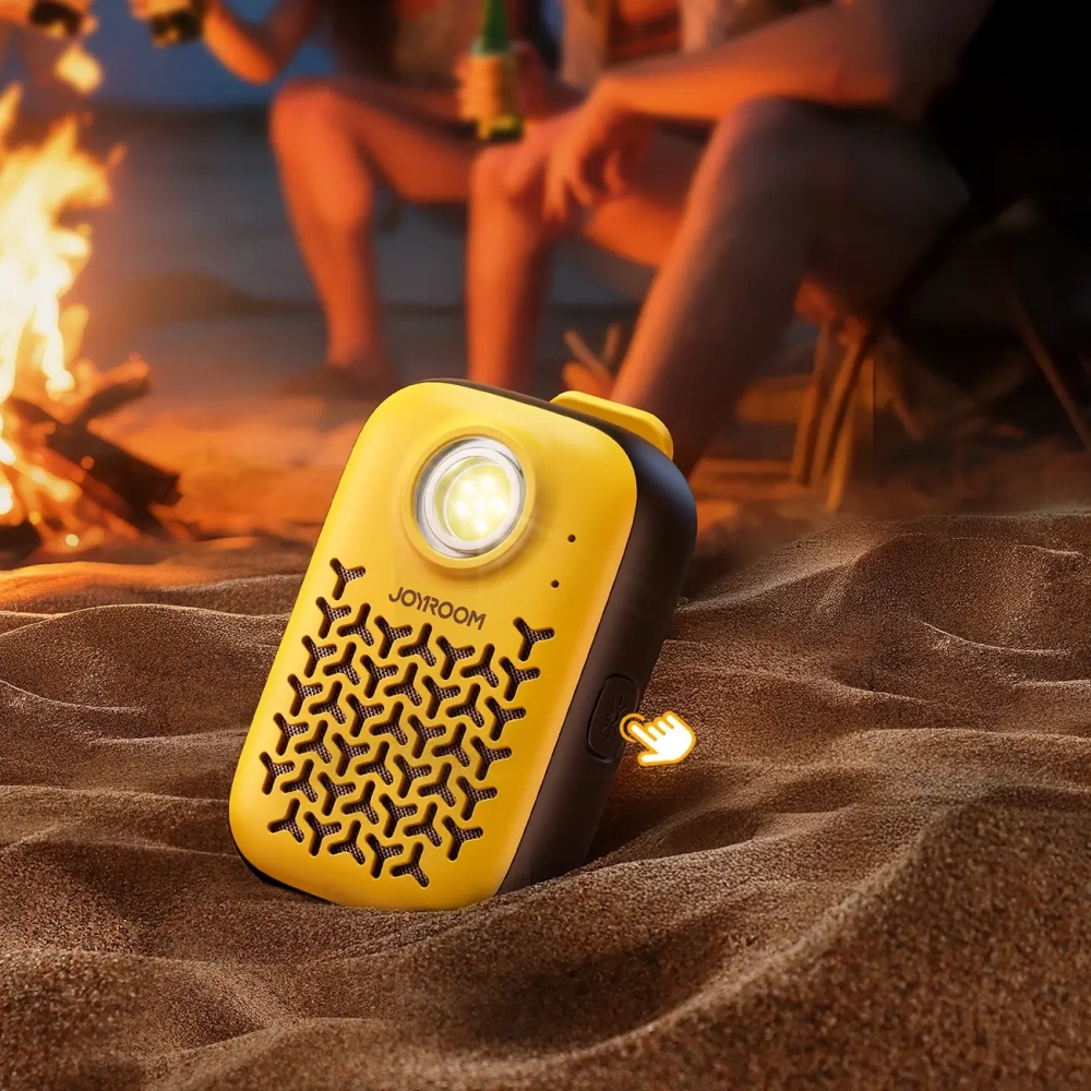 Przenośny głośnik Joyroom Maya JR-MS03 IP67 Bluetooth 5.4 z wbudowaną latarką żółty