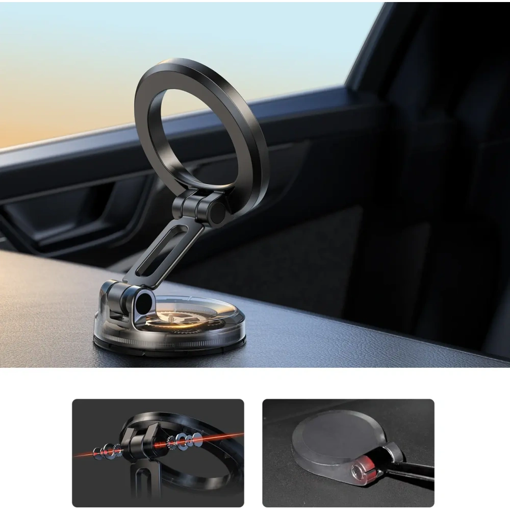 Uchwyt samochodowy na na kokpit Joyroom JR-ZS505 kompatybilny z MagSafe czarny