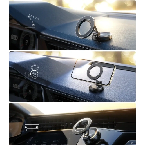 Uchwyt samochodowy na na kokpit Joyroom JR-ZS505 kompatybilny z MagSafe czarny