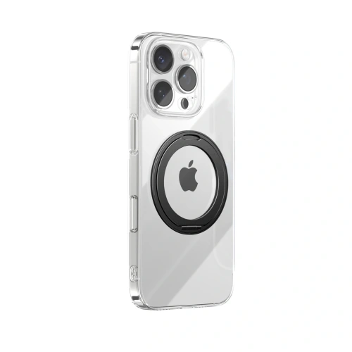 Etui Joyroom JR-16JL6 MagSafe do Apple iPhone 16 Pro z ringiem-podstawką 360° czarne