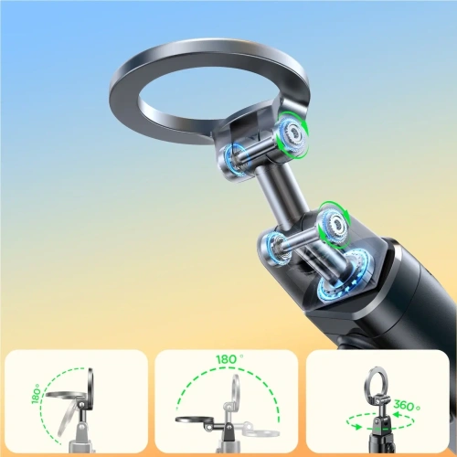 Selfie stick Joyroom JR-ZS509 Bluetooth kompatybilny z MagSafe czarny