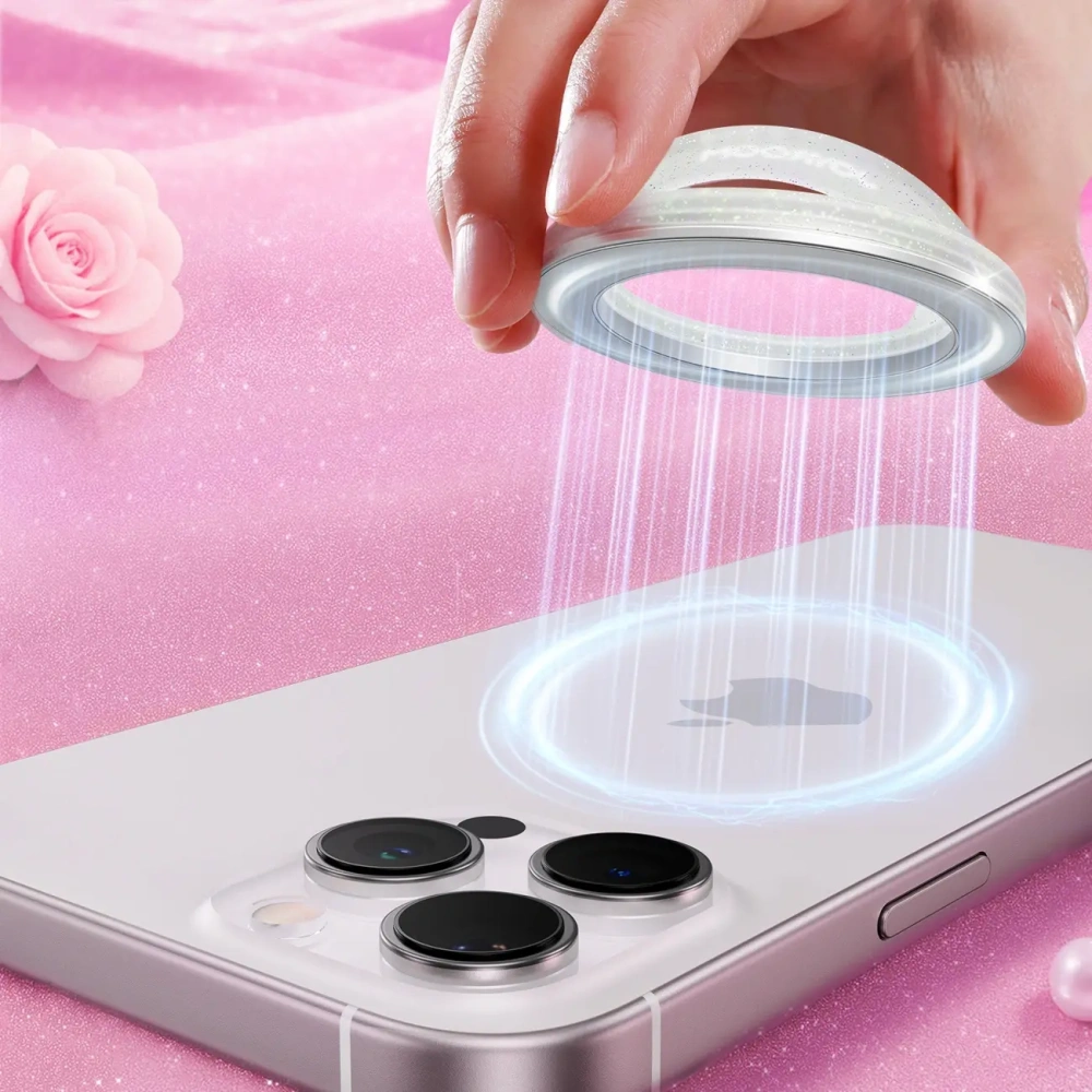 Pierścien magnetyczny na palec Joyroom JR-ZS500 kompatybilny z MagSafe biały