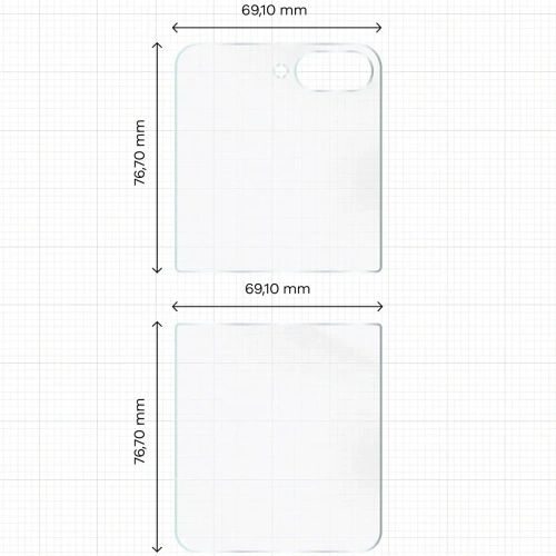 Folia hydrożelowa na tył Bizon Glass Hydrogel do Samsung Galaxy Z Flip7 FE / Z Flip6