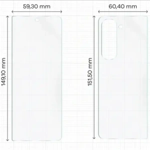 Folia hydrożelowa na tył i przód Bizon Glass Hydrogel Pack do Samsung Galaxy Z Fold5