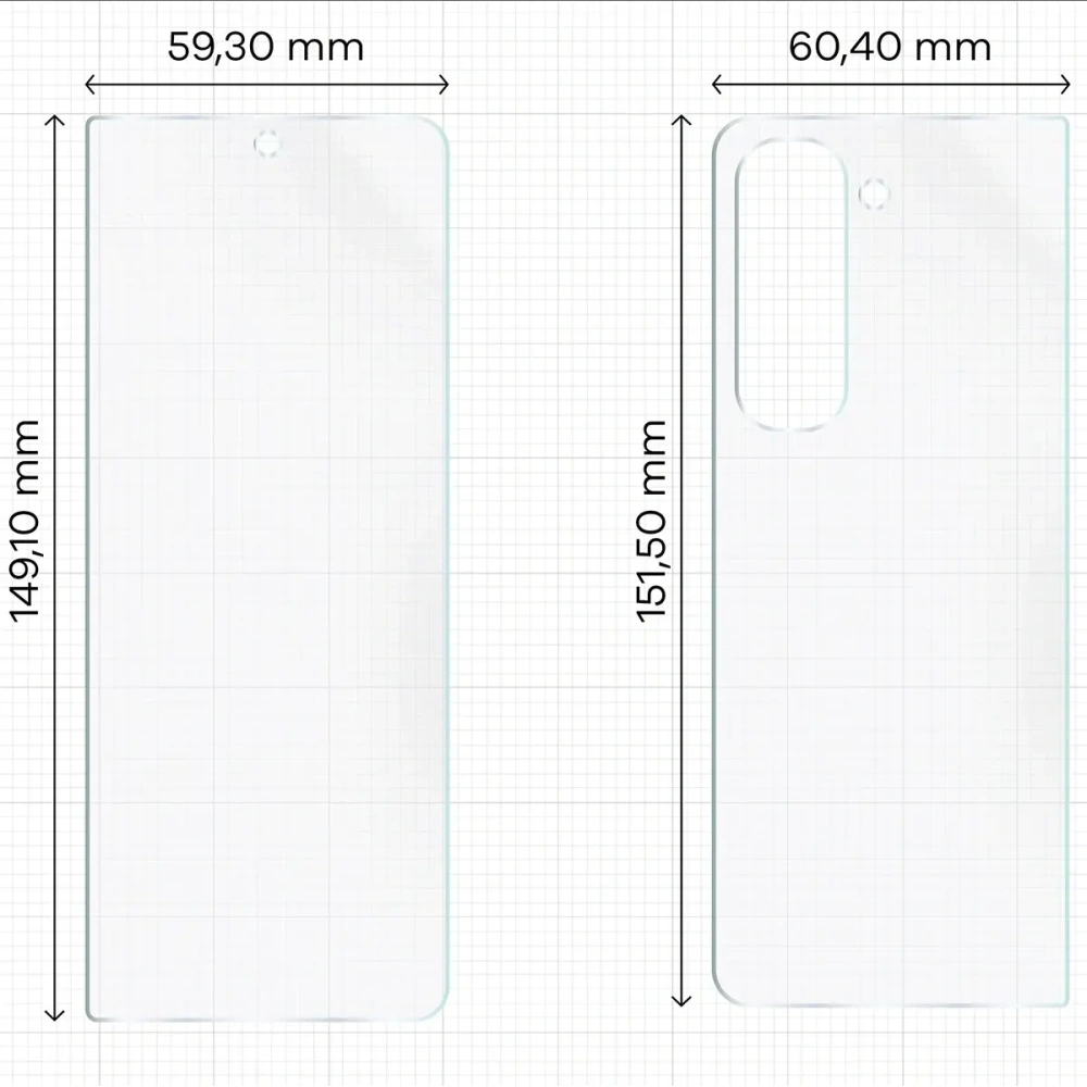 Folia hydrożelowa na tył i przód Bizon Glass Hydrogel Pack do Samsung Galaxy Z Fold5