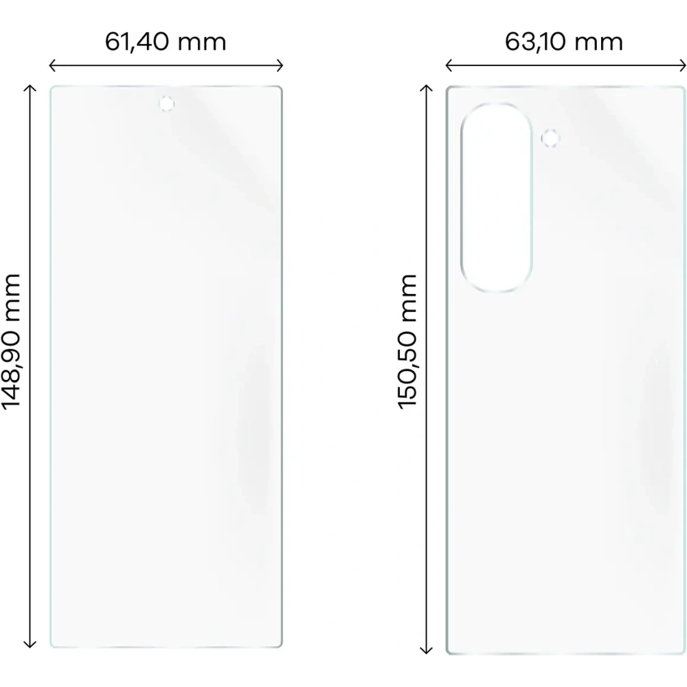 Folia hydrożelowa na tył i przód Bizon Glass Hydrogel Pack do Samsung Galaxy Z Fold6