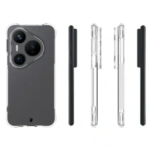 Elastyczne etui Bizon Case Salpa do Huawei Pura 80 Pro / Pro Plus przezroczyste