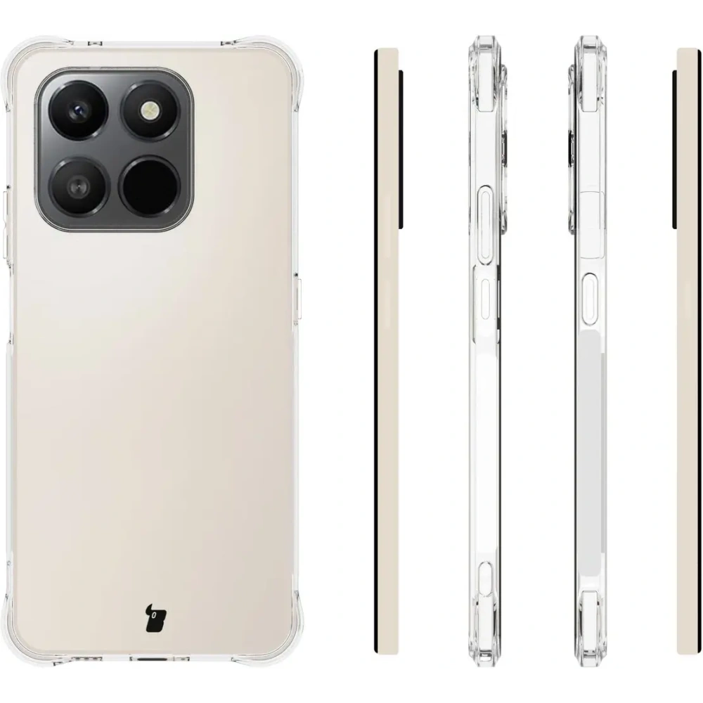 Elastyczne etui Bizon Case Salpa do Honor X7d / Honor 400 Smart przezroczyste