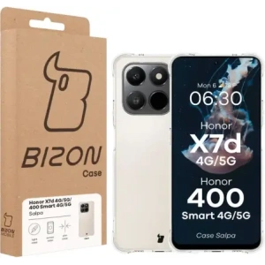 Elastyczne etui Bizon Case Salpa do Honor X7d / Honor 400 Smart przezroczyste