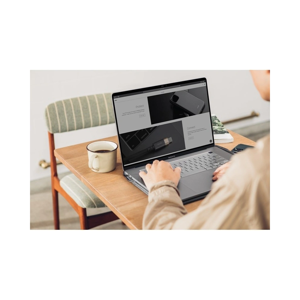 Wholesale Moshi iVisor AG - Bubble-free Screen Protector for MacBook Pro 16 (Black/Clear Matte) - MOSH067BLK - {ean13} - Hurt