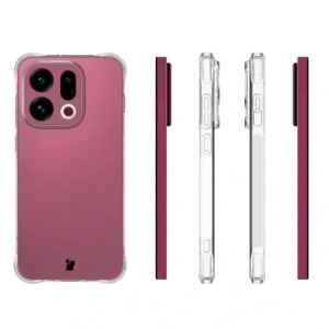 Elastyczne etui Bizon Case Salpa do Oppo Find X9 przezroczyste